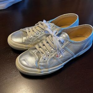 Superga silver sneakers
